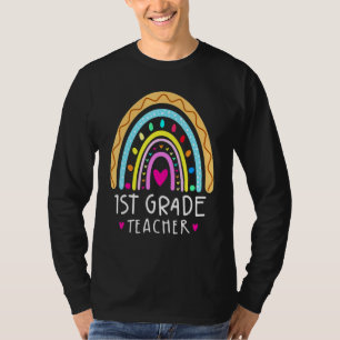 Camiseta 1.ᵉʳ Primer Día De Sch Del Leopardo Arcoiris