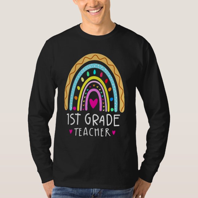 Camiseta 1.ᵉʳ Primer Día De Sch Del Leopardo Arcoiris (Anverso)