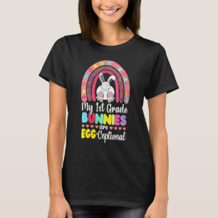 Camiseta 1.ᵉʳ profesor de grado Rainbow Cutest Bunnies East