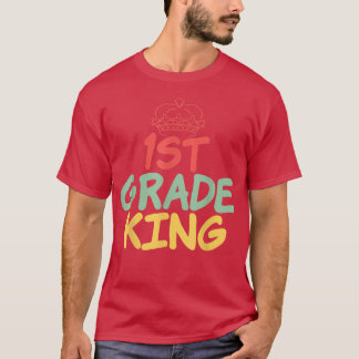 Camiseta 1.ᵉʳ T-Shirt de matrícula escolar de grado rey
