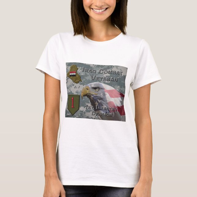 Camiseta 1.ᵉʳ veterano de combate de la División de Infante (Anverso)