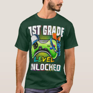 Camiseta 1.ᵉʳ videojuego desbloqueado de grado de vuelta a 