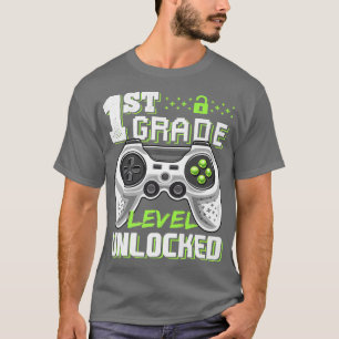 Camiseta 1.ᵉʳ videojuego desbloqueado de grado de vuelta a 