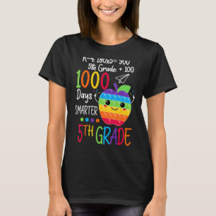 Camiseta 1.000 días de escolaridad Maestra de quinto grado