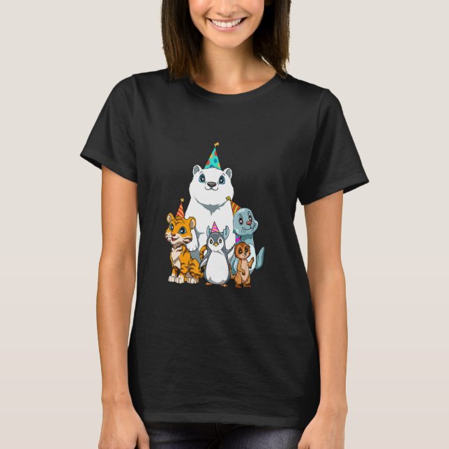 Camiseta 1 2 3 Años Animales Niños Fiesta de cumpleaños (Anverso)