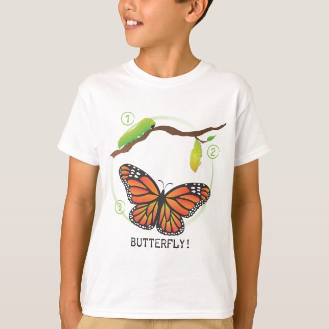 Camiseta ¡1-2-3 mariposa! (Anverso)
