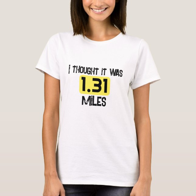Camiseta 1,31 millas (Anverso)