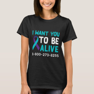 Camiseta 1 800 273 8255 - Día de la Prevención del Suicidio