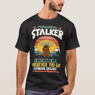 Camiseta 1 Acosador Personal Te Seguiré a Donde Sea Quieras