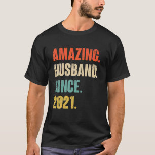 Camiseta 1 Aniversario de su Boda - Esposo asombroso Si
