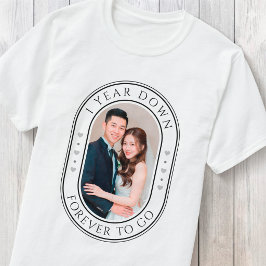 Camiseta 1 Año Después 1er Aniversario de Boda con Foto