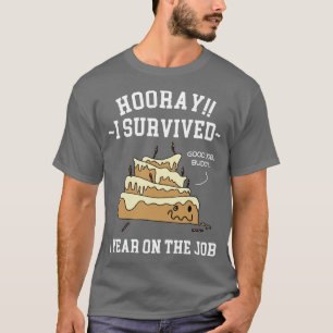 Camiseta 1 año en el trabajo 1er aniversario laboral