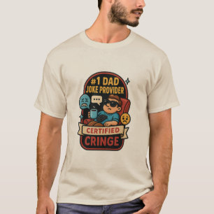 Camiseta #1 Certificado de Chiste de papá