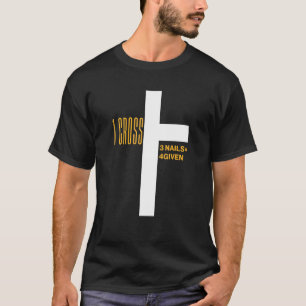 Camiseta 1 cruz 3 clavos perdonados Pascua Cristiana 1