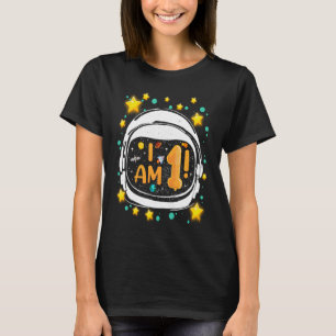 Camiseta 1 Cumpleaños T Niños 1 año Espacio de Cumpleaños A