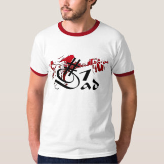 Camiseta #1 Dad Guitar Red