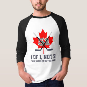 Camiseta 1 de 1 No 51 Identidad Canadiense Hoja de Arce Hoc
