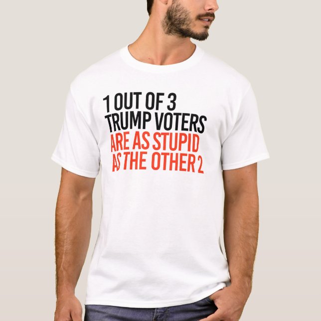 Camiseta 1 de cada 3 votantes de Trump (Anverso)