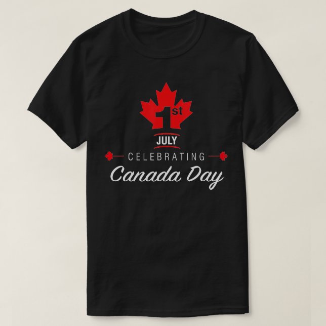 Camiseta 1 de julio celebrando el Día de Canadá (Diseño del anverso)