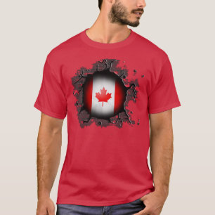 Camiseta 1 de julio Día de Canadá Bandera canadiense