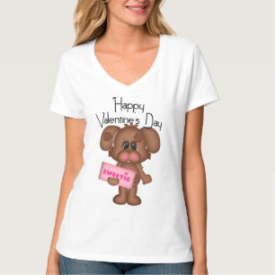 Camiseta 1 del Día de San Valentín de niño perro c