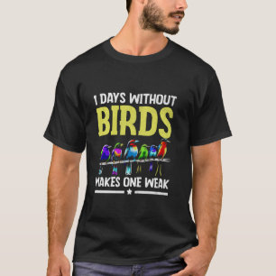Camiseta 1 Días Sin Pájaros Hace Una Debilidad Mirando Aves