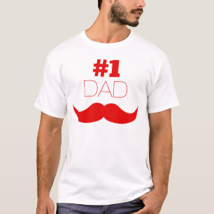 Camiseta #1 Dolor rojo de papá - Número uno