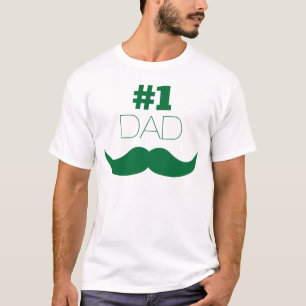 Camiseta #1 Dolor verde de papá - Número uno