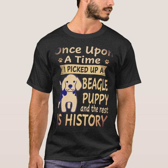 Camiseta 1 Érase Una Vez - Cachorro Beagle Beagle (Anverso)