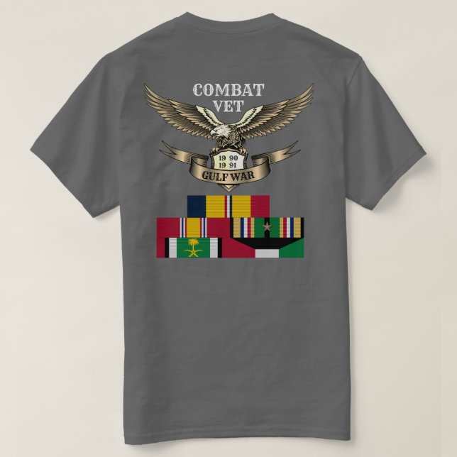 CAMISETA 1 ESTRELLA COMBATIR LA GUERRA DEL GOLFO (Reverso del diseño)
