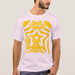 Camiseta 1 Juan 4:16 "Dios es Amor" Amarillo Ciber - Cristi