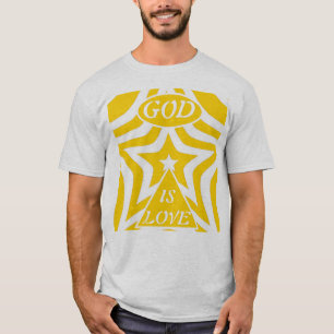 Camiseta 1 Juan 4:16 "Dios es Amor" Amarillo Ciber - Cristi