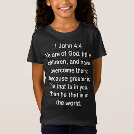 Camiseta 1 Juan 4 4 Mayor Es Él Versículo Bíblico