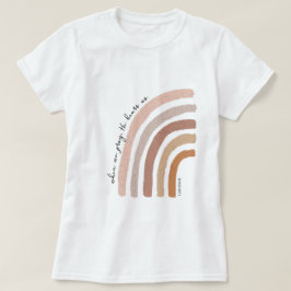 Camiseta 1 Juan 5:15 - Arcoiris Boho
