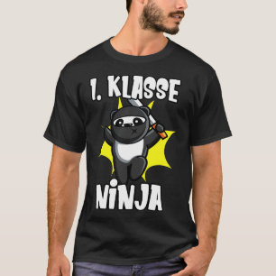 Camiseta 1 Klasse Ninja Panda Kinder Einschulung