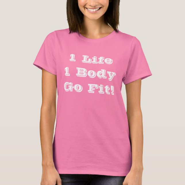 Camiseta 1 Life1 BodyGo Fit! (Anverso)