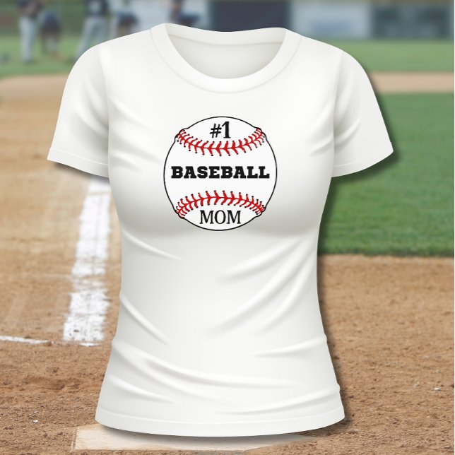 Camiseta #1 Madre de béisbol (Subido por el creador)