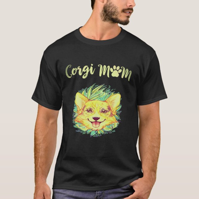 Camiseta 1 Mamá Corgi Corgi (Anverso)