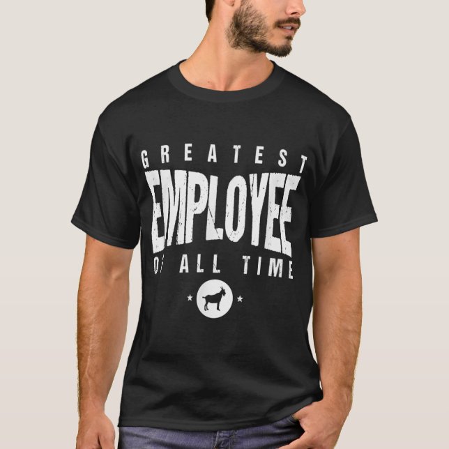 Camiseta 1 Mayor empleado de todos los tiempos 1 empleado (Anverso)