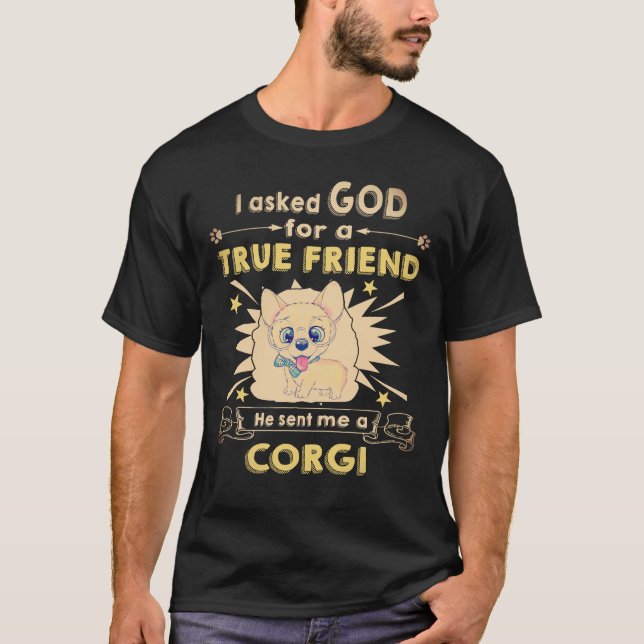 Camiseta 1 Me Envió Un Corgi (Anverso)