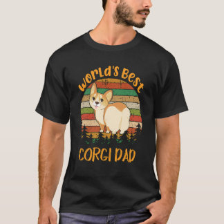 Camiseta 1 Mejor papá de Corgi del mundo
