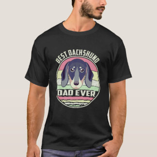 Camiseta 1 Mejor Papá de Dachshund de Todos los Tiempos