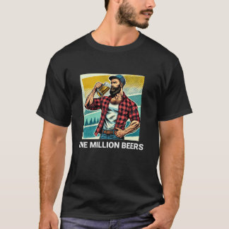 Camiseta 1 Millón de Cervezas Graciosas Amantes De Cervezas