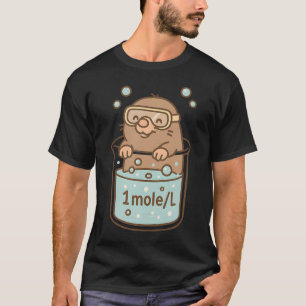 Camiseta 1 Mol por Litro Humor Divertido de Química
