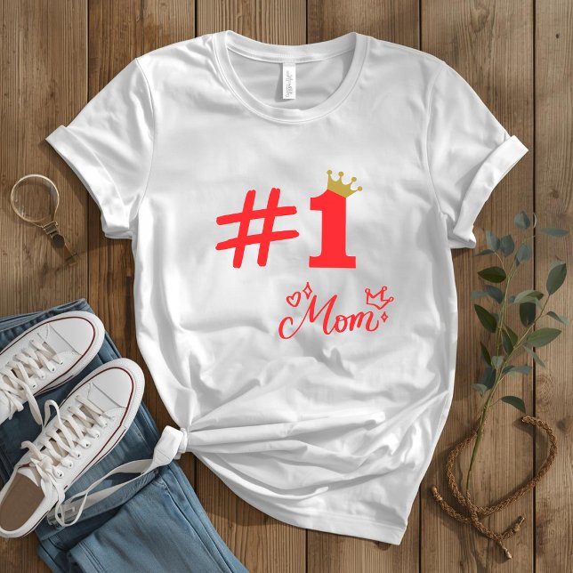 Camiseta #1 Mom Love Personalized Women’s T-Shirt (Subido por el creador)