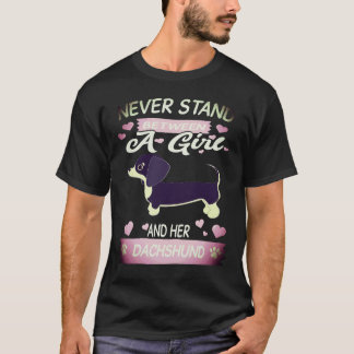 Camiseta 1 Nunca te pongas entre una chica y su Dachshund