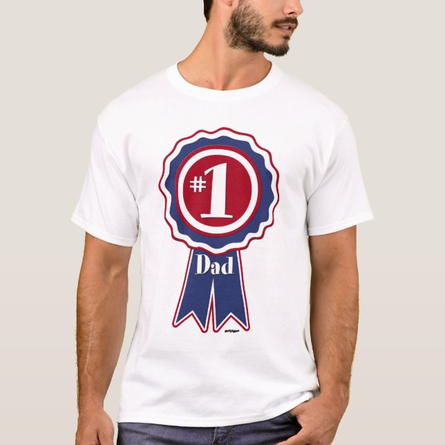 Camiseta #1 Papá - Feliz Día del Padre (Anverso)