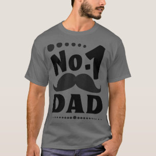 Camiseta 1 Papa Papa Papa Divertido barba Hombres Mejor Pad