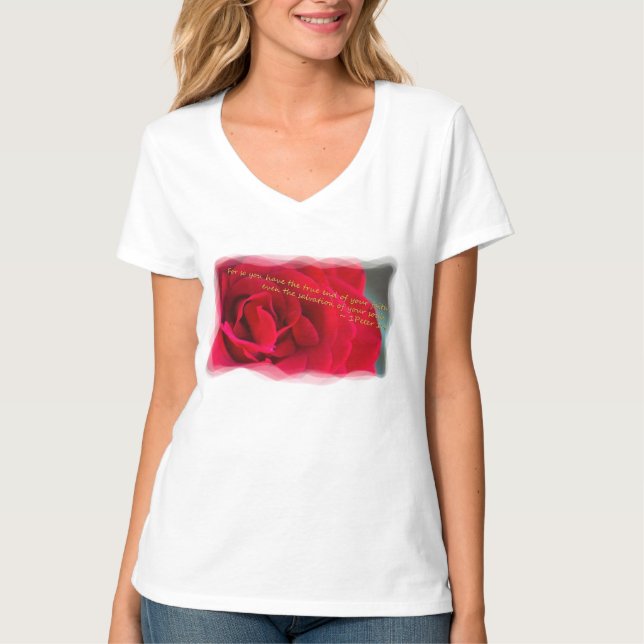 Camiseta 1 Pedro 1:9 (Anverso)