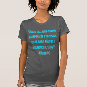 Camiseta 1 Pedro 4:8 Mantengan el Amor entre Sí